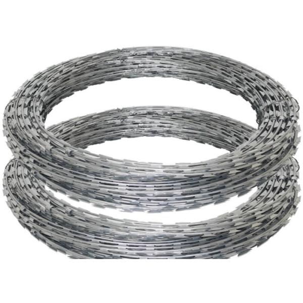 Galvanized 450mm 18inch Chain Link Razor Barbed Wire Spiral