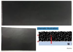 China Super Capacitor Aluminium Foil Conductivity Black Carbon Coating Surface on sale