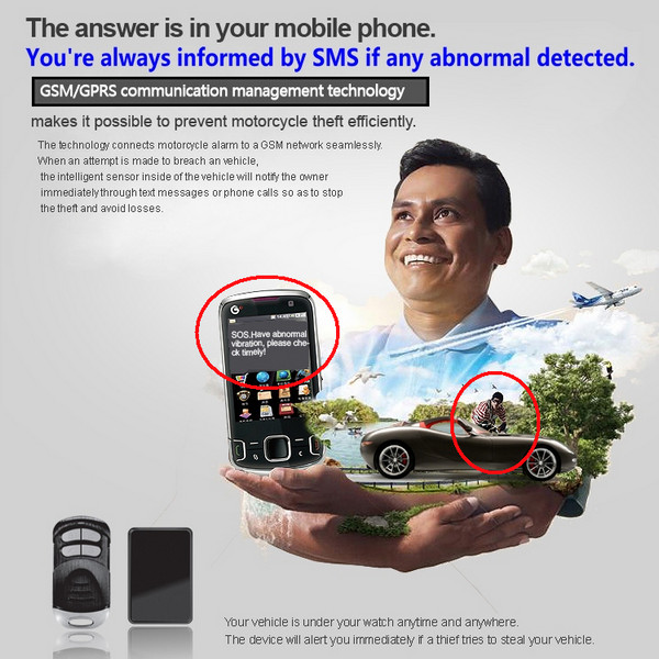RFV7 Mini Car GSM SMS LBS AGPS Tracker Tracer Vehicle Security Anti-Theft Alarm System+SOS