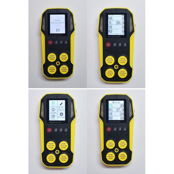 Infrared Electrochemical 4 Gas Multi Gas Tester Detector For Fire Service