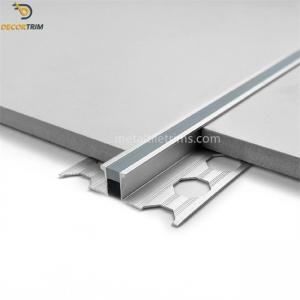 Cheap 10mm Satin Expansion Joint Profile Aluminum Alloy 6063 Material for sale