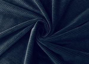Cheap Black stripes Micro Velvet Fabric / 240GSM 100 Polyester Material 150cm for sale