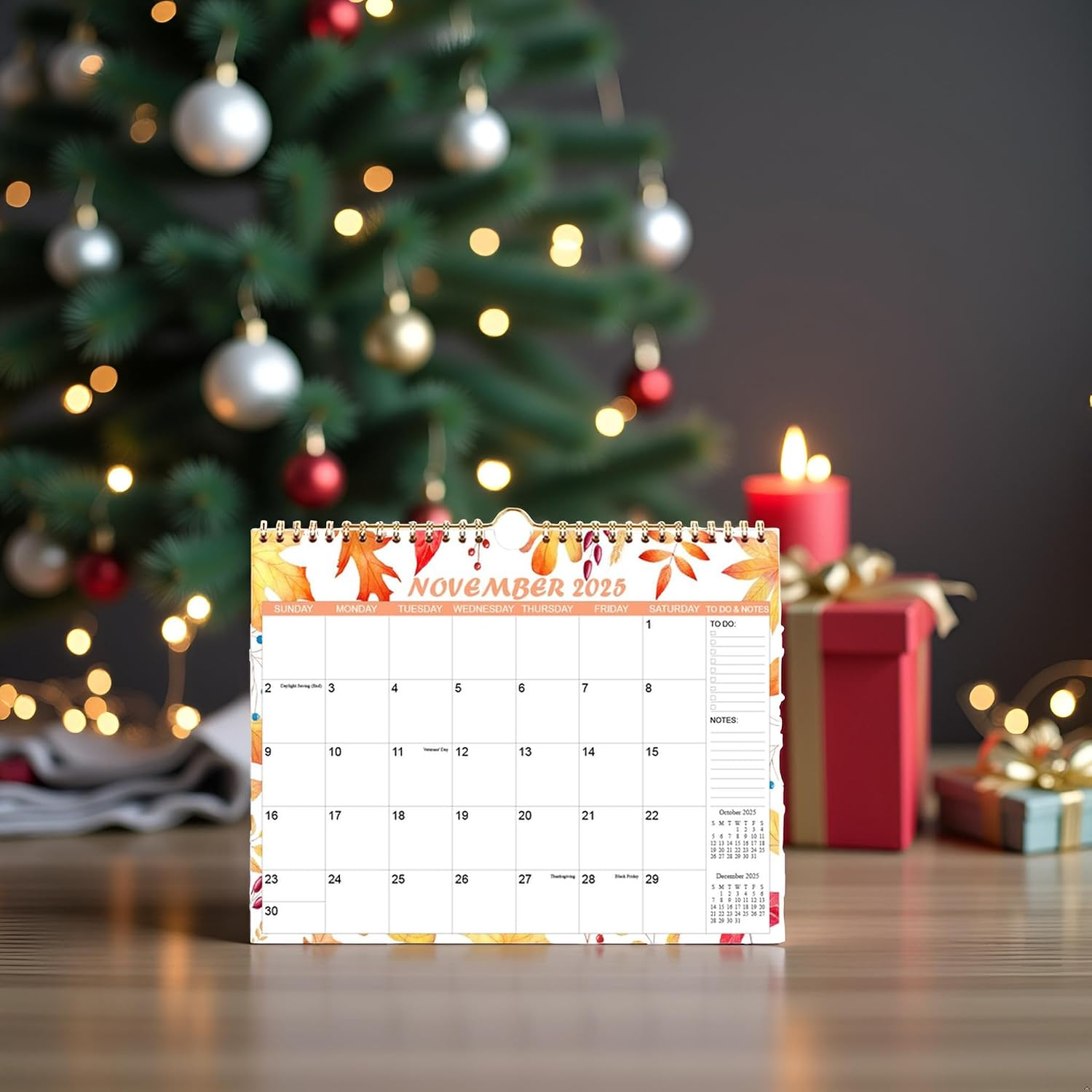 Monthly Hanging Wall Calendars With Twin Wire Binding For Home And Office