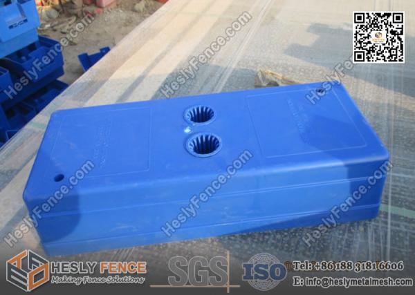 Blue Color Injection Moulding Temporary Fence Base China
