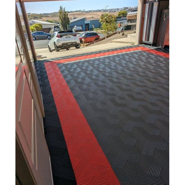 40x40 Polypropylene Garage Floor Tiles 18mm Heavy Duty Interlocking Floor Tiles