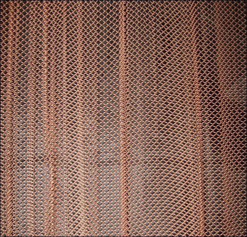7x7 Anodized Metal Coil Drapery High Strength With Rails / Fittings
