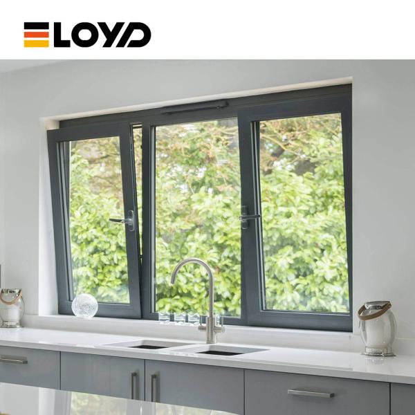 6063 T5 Oxidized Aluminium Soundproof Windows Metal Framed