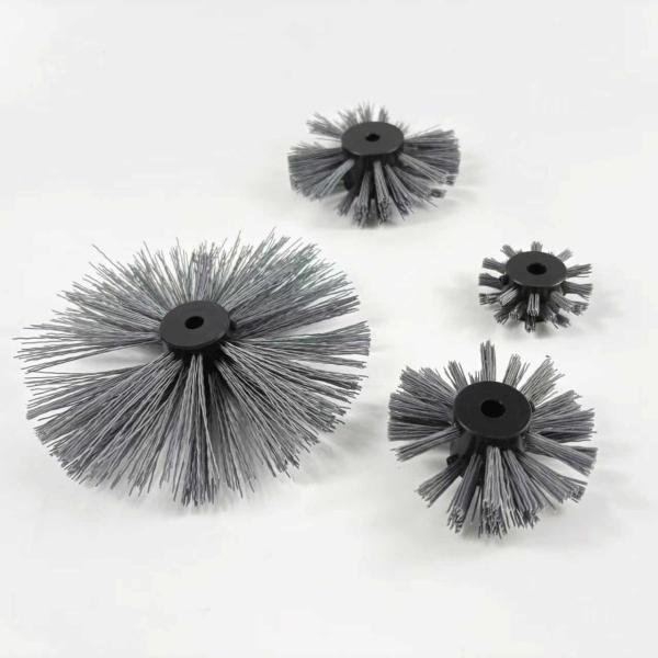 Medium Pipeline Coating Cleaning Brush 10mm ID Carbon Abrasive Nylon Cleaning Brush