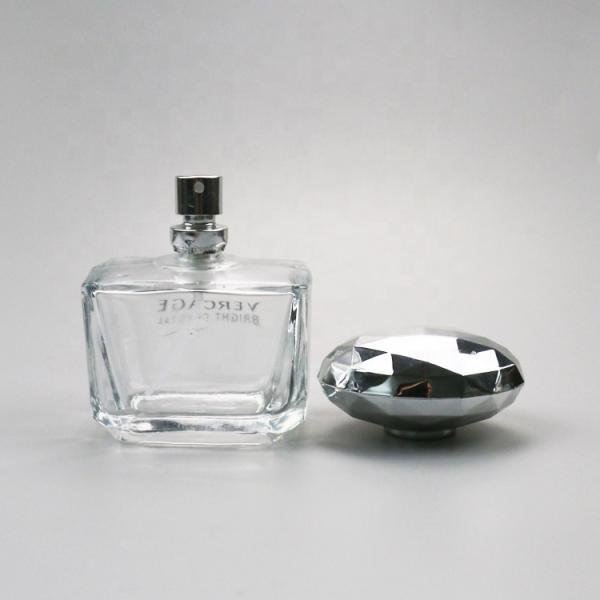 Luxury 30ml 60ml Cosmetic Glass Bottles , Pump Empty Glass Perfume Spray Bottle