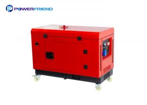 Cheap Rated Power 10kva Red Color Small Diesel Engine Generator Low Fuel Consumption for sale
