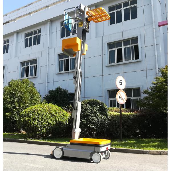 Vertical Mast Type One Man lift Electric Aerial Work Platform Order Picker For Warehouse