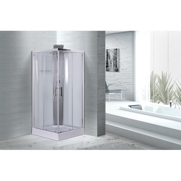 White silding simple 900 x 900 x 2170 Square  cabin shower cabin , CE Certificated
