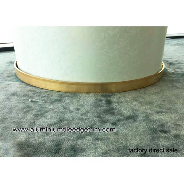 Bendable / Curved Commercial Skirting Aluminium For Columns Of Large Building