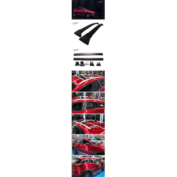 Portable MAZDA CX - 3 Car Rack Cross Bars For Flush Rails B053 Model Easy Get On