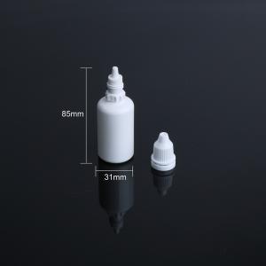 Cheap Squeeze 30ml Hdpe White Empty Eye Drop Bottle With White Cap Automatic Machine for sale