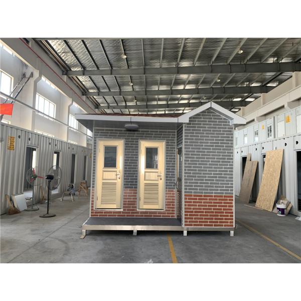 PVC Flooring Steel Structure Wall 10mm Mobile Public Toilets