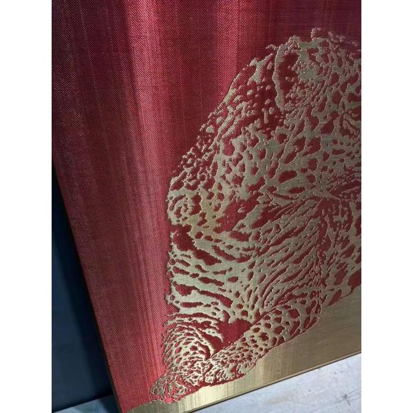 Fireproof Decorative Copper Mesh 1.5mm Thickness Leopard Pattern