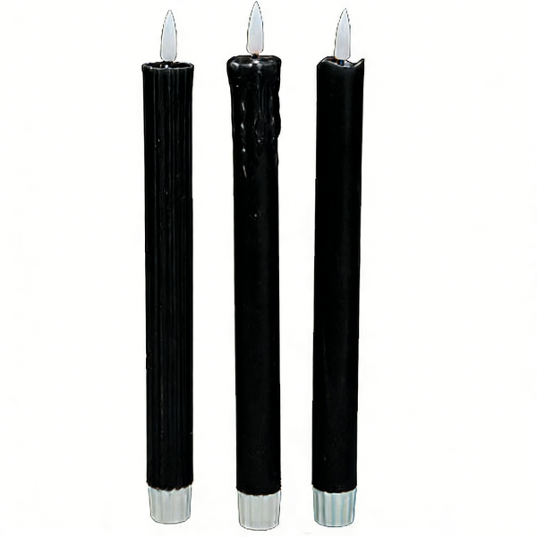 Wholesale Flameless Ivory Taper Candles Flickering with 10-Key Remote, Battery Operated Led Warm 3D Wick Light Window Candles Real Wax Pack of 6, Christmas Home Wedding Decor(0.78 X 9.64 Inch)