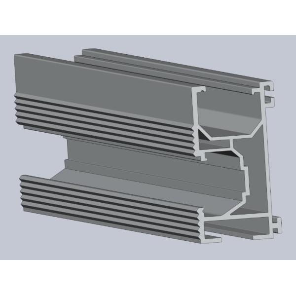 Silver Anodized Solar Roof Rail Drilling With Aluminum Alloy 6005