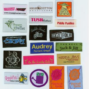 Cheap Custom Clothing Fabric Label Tags Woven Clothing Tag Clothing Labels Customized for sale