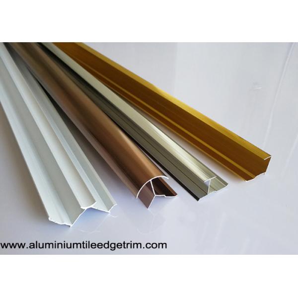 Anodized Aluminium Tile Edge Trim / Cladding Trim For Integrated Wallboard
