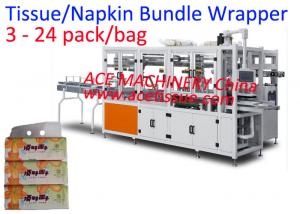Cheap Full Auto Napkin Paper Packing Machine 3 - 48 Bag/Bundle For Hand Towel for sale