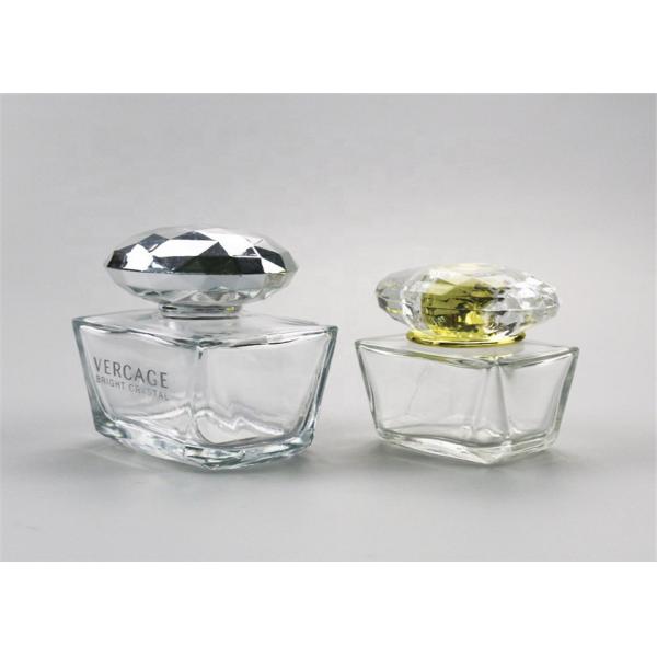 Luxury 30ml 60ml Cosmetic Glass Bottles , Pump Empty Glass Perfume Spray Bottle