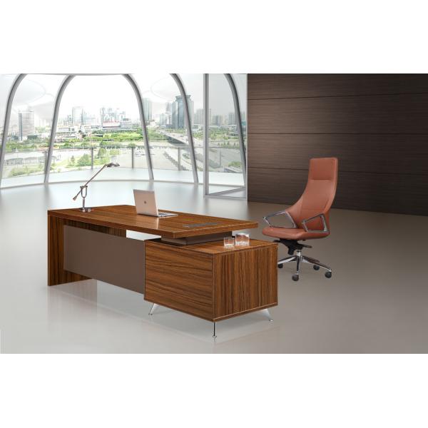 Modern Office Furniture Desk High Tech Executive L Shaped Office Desk With Cabinet Locker