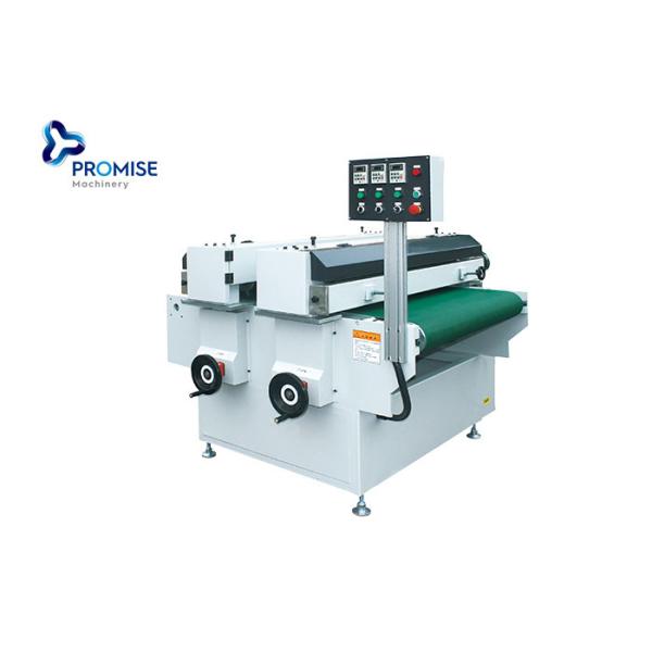 PVC Wood Floor UV Coating Machine Precise Stain Brushing With Two Heads