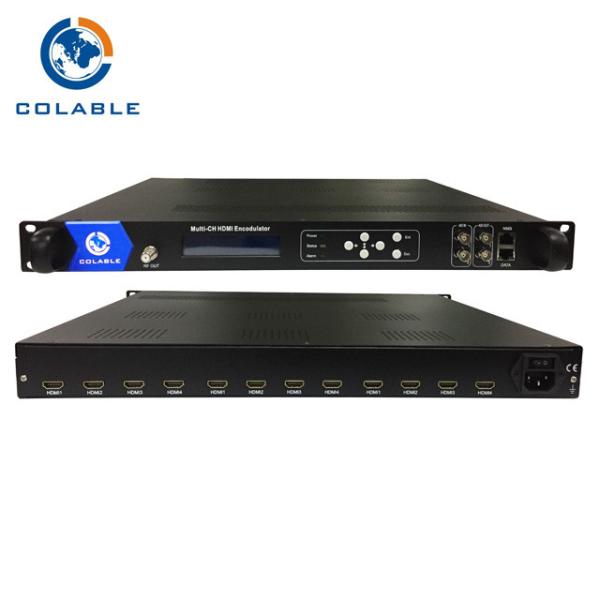 12 Port Hdmi Encoder Modulator , Digital CATV System HDMI To Cable Encoder Modulator