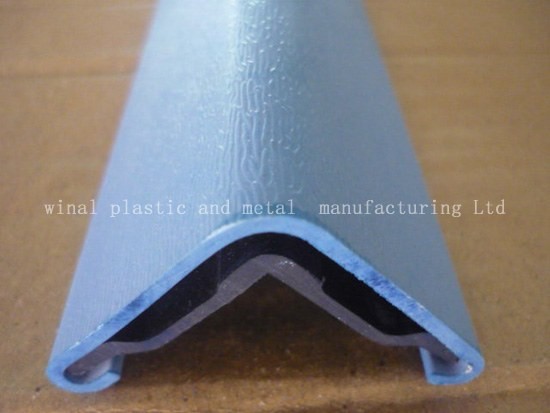 Plastic sharp corner guard with AL extrusion parts.OEM size & finish per drawing