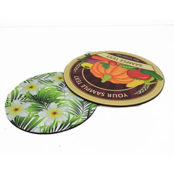 Customized MDF Dye Sublimation Blanks Cork Backed Board Placement