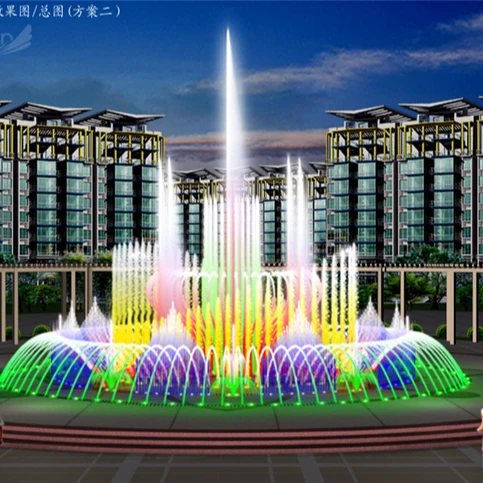 Outdoor DMX 512 / RGB Light Floating Pond Aerator Fountain For Home Garden Entertainment