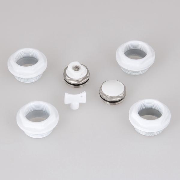 HVAC Aluminum Water Heating Radiator Accessories 7 In 1 Set Radiator Kits