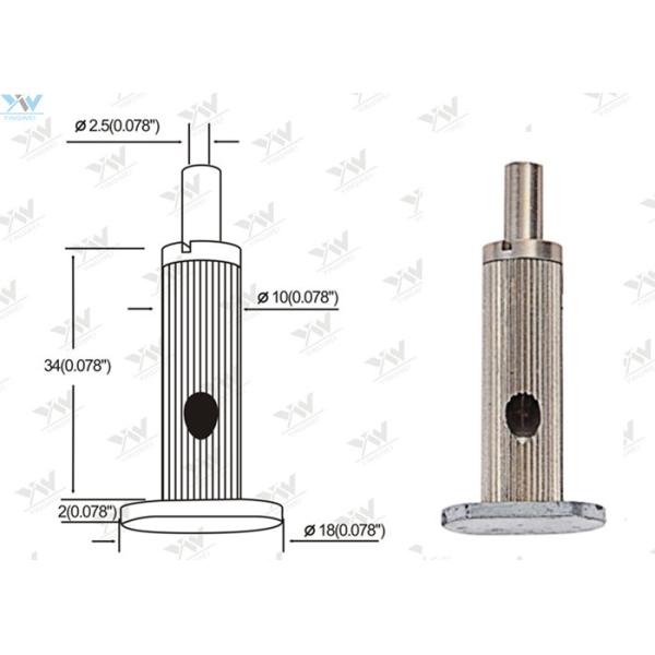 Mounting Base Aircraft Cable Grippers Φ 10 Mm Diameter Nickel Plated Brass Gripper