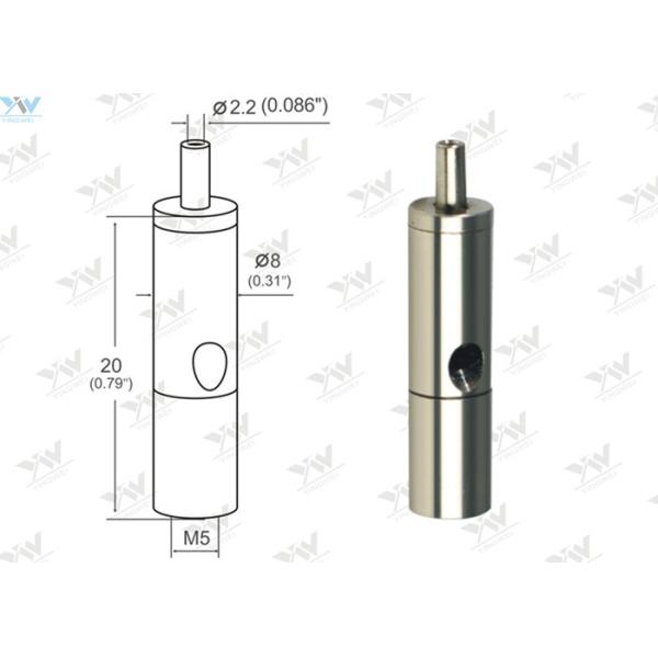 Φ 8 * 20 MM Adjustable Cable Grippers M5 Tapped Thread Nickel Plated Lock