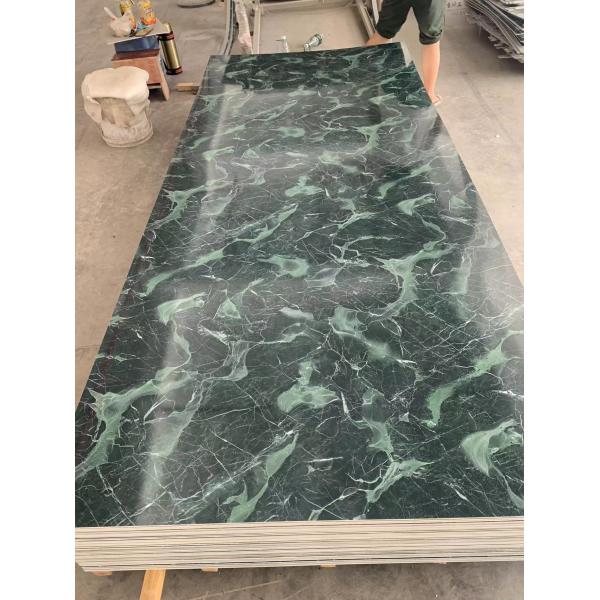 Interior Wall Decotion Waterproof PVC UV Marble Plastic Sheet 1220x2800mm