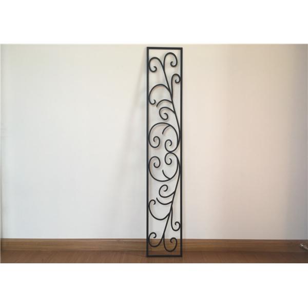 Custom Wrought Iron Entry Doors Thickness 30 Mm S509 Type Iron Mosaic Glass