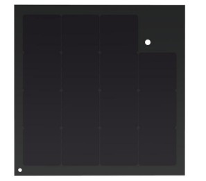 IBC CELLS 45W 75W Bark Textured Solar Tile Replacement For Traditional Roof Tiles