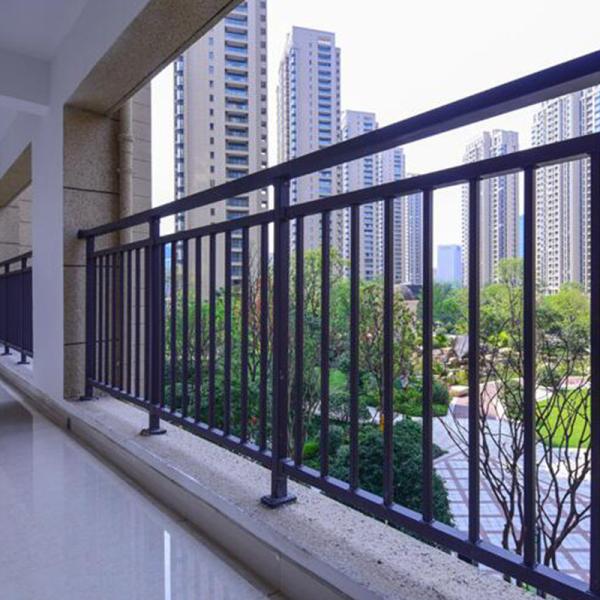 Indoor Balcony Safety Iron Stair Handrail Zinc Stainless Tubular Railings