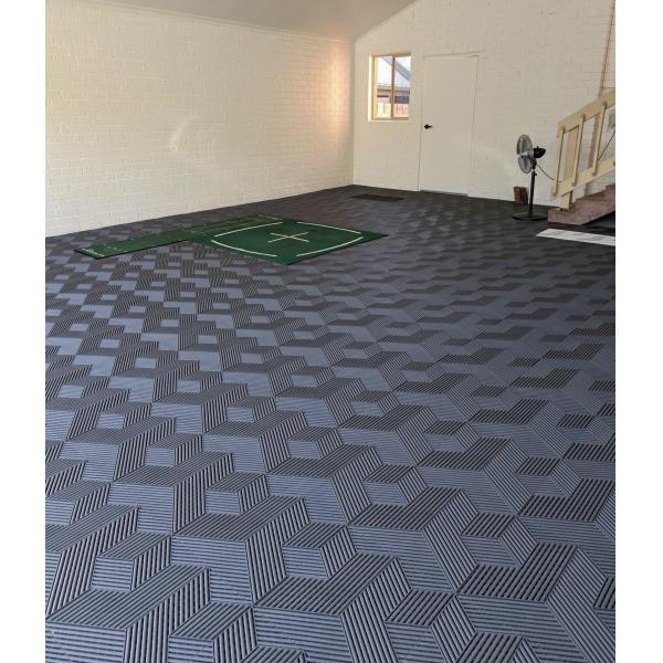 Oil Resistant Plastic Garage Tiles Polypropylene Industrial Interlocking Floor Tiles