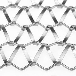 Corrosion Resistant Spiral Wire Mesh Square Opening For Heavy Duty Screening