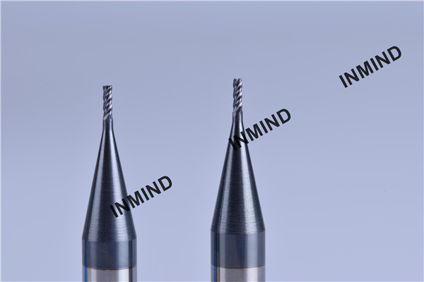 AlTiN Coating 1.5mm to 6mm hard milling end mills , 4 Flute end mill bits high