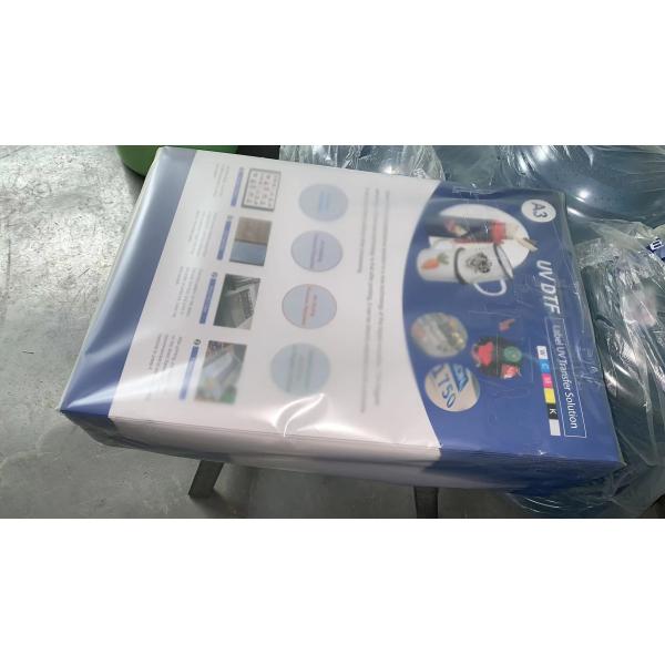 UV DTF Cold / Hot Transfer Film A2 A3 For Crystal Label Printing