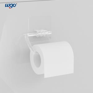 Cheap 14.5cm Self Adhesive Clear Toilet Paper Holder PET PC roller ISO 9001 for sale