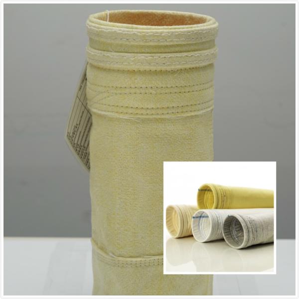 800GSM High Temperature Filter Bags / Pocket  FMS Fibreglass Filter Bag