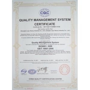 Zhengzhou Zhongding Heavy Duty Machine Manufacturing Co., Ltd Certifications
