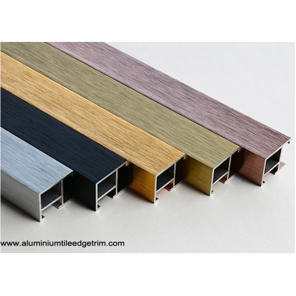 Exterior Aluminium Snap Frame Profile With Good Anodized Brushed Effect