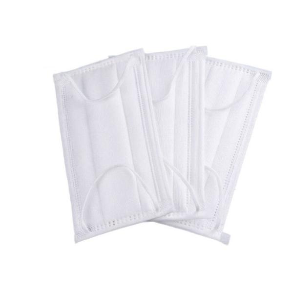 Anti Foaming Disposable Face Mask White Color  Weight 2.9 - 3,2g PP Material
