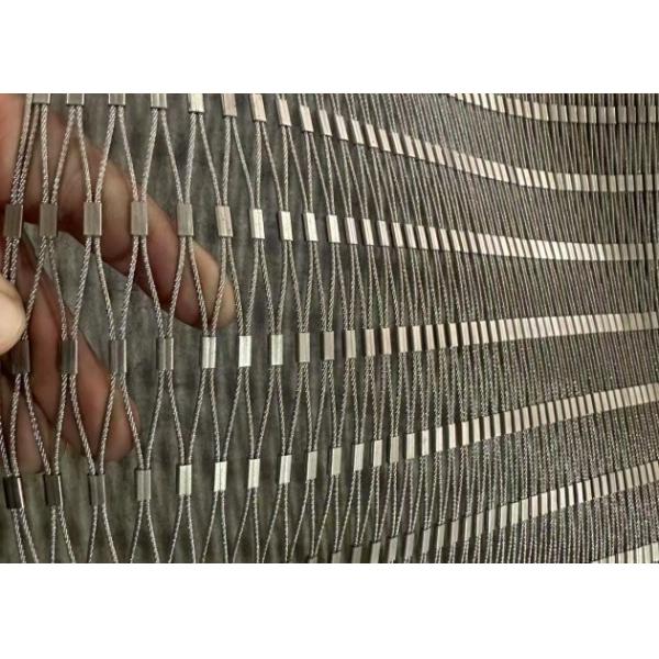 Diamond 304 Stainless Steel Wire Rope Mesh For Railing Systems